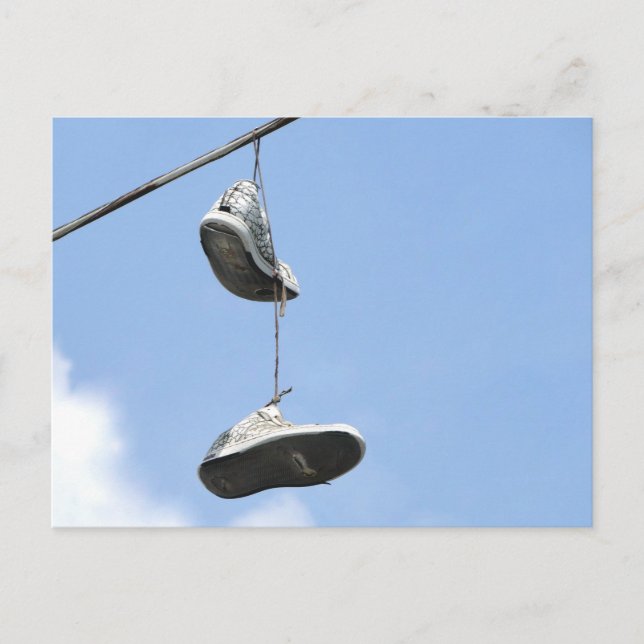 SNEAKERS ON A POWER LINE POSTCARD (Front)