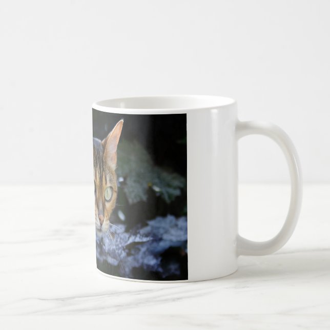 Sneaking Bengal Cat Coffee Mug (Right)