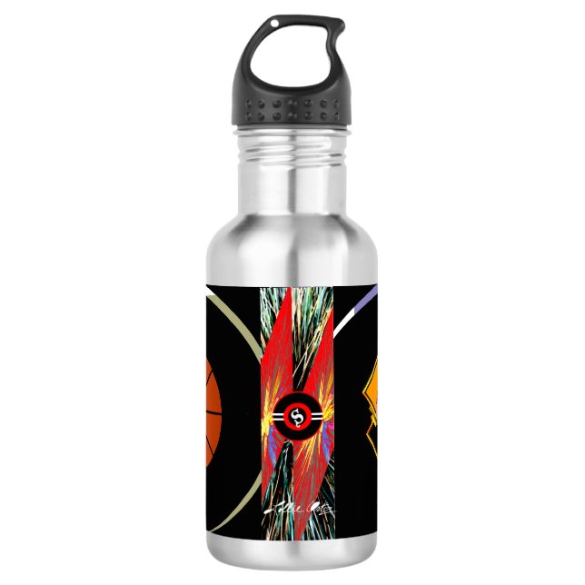Sneakit Sports Bottle by Designer Lollie Ortiz (Front)