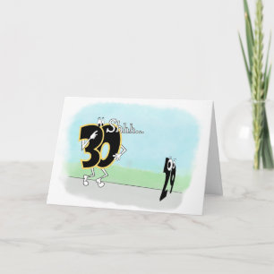 SNEAKY 30TH BIRTHDAY CARD