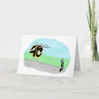 SNEAKY 40TH BIRTHDAY CARD