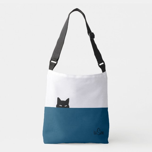 Sneaky Cat Crossbody Bag (Front)