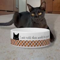 Sneaky Cat Madras Check Plaid Orange Gray