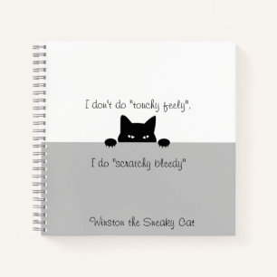 Sneaky Cat Touchy Feely Notebook