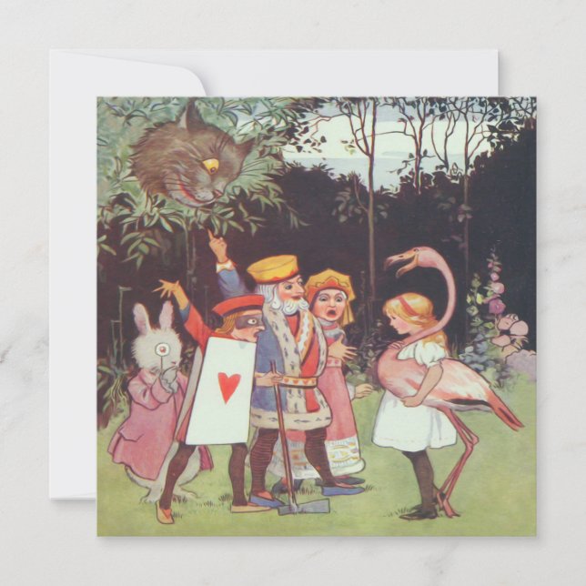 Sneaky Cheshire Cat - Invitation / RSVP (Front)