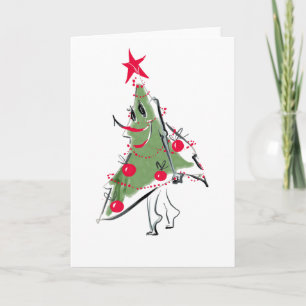 Sneaky Christmas Tree Holiday Card