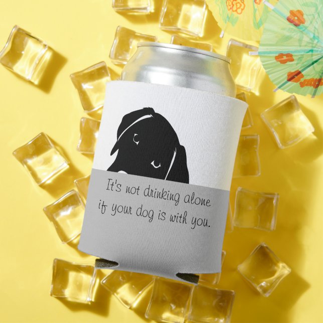 Sneaky Dog Not Drinking Alone Can Cooler (In Situ Summer)