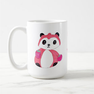 Sneaky Fox Berry Panda Cartoon Drawing for Kids  Coffee Mug