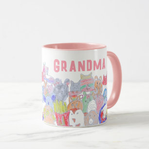 Sneaky Fox Child's Cartoon Drawing for Kids  Mug