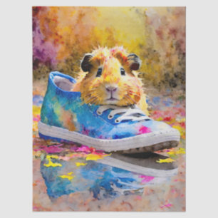 Sneaky Friend, Colourful Guinea Pig Tissue Paper
