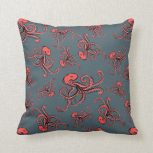 Sneaky Octopus Pattern Cushion