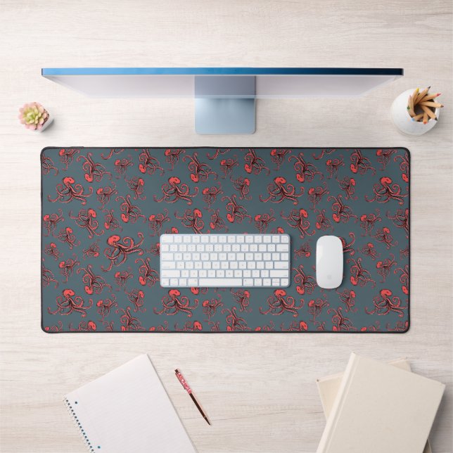 Sneaky Octopus Pattern Desk Mat (Office 1)