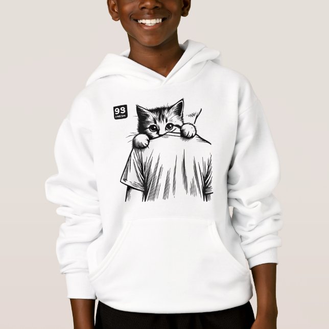 Sneaky Paws Kids Pullover Hoodie (Front)