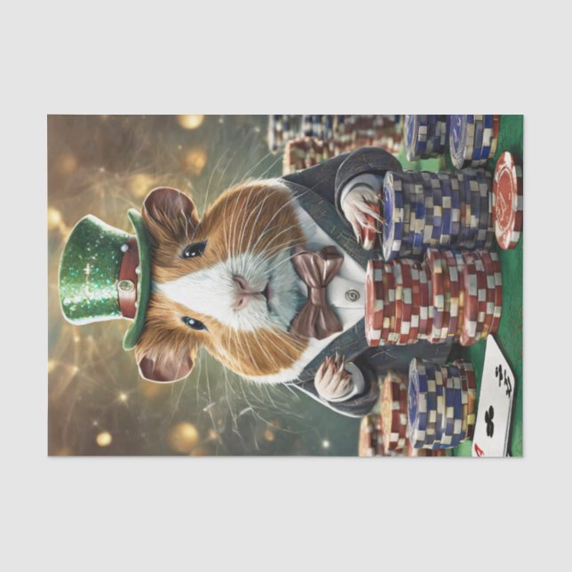 Sneaky Pete, Guinea Pig Card Game Tissue Paper (Front)