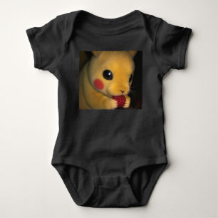Sneaky Pikachu Trail Cam Snap Baby Bodysuit