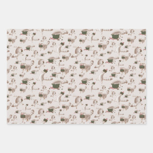 Sneaky Racoon Wrapping Paper Sheet
