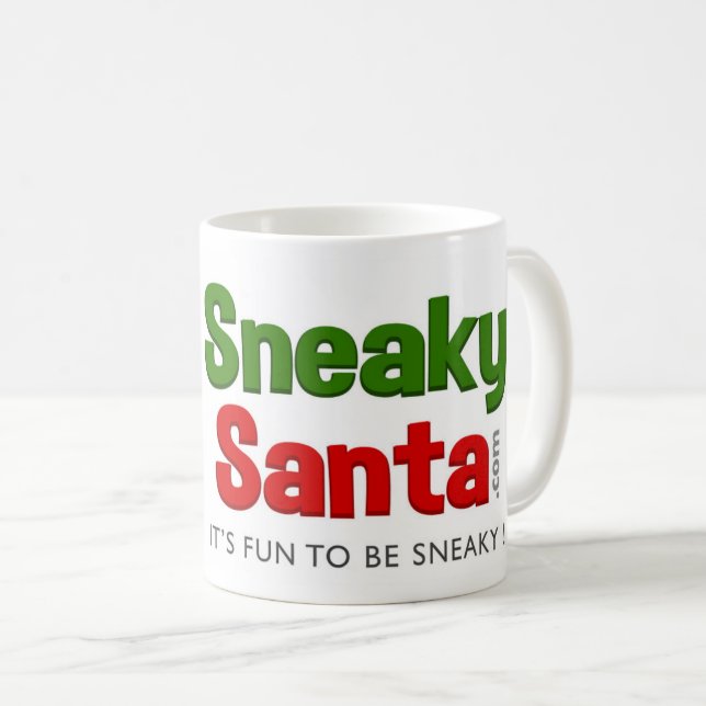 Sneaky Santa Classic Mug, 11 oz Coffee Mug (Front Right)