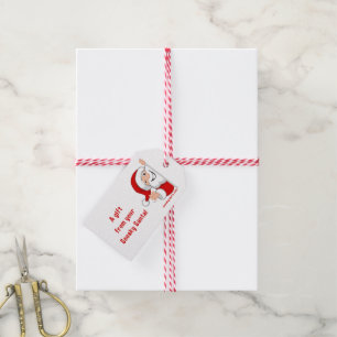 Sneaky Santa gift tag