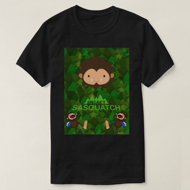 Sneaky Sasquatch Adventure gear 1 T-Shirt (Design Front)