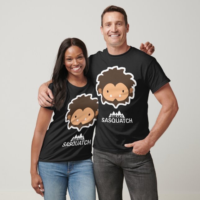 Sneaky Sasquatch Head T-Shirt (Unisex)