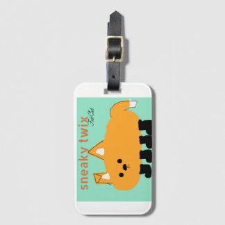 Sneaky twix luggage tag