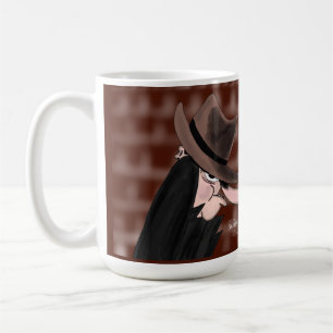 Sneaky villain cartoon character coffee mug