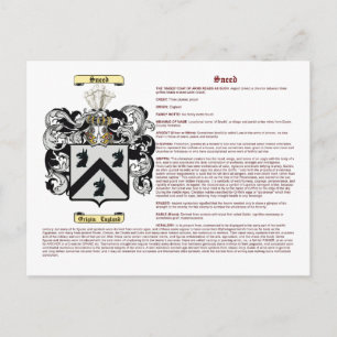 Sneed (meaning) postcard