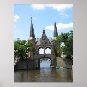 Sneek/ Snits Waterpoort Water Gate Photo Poster