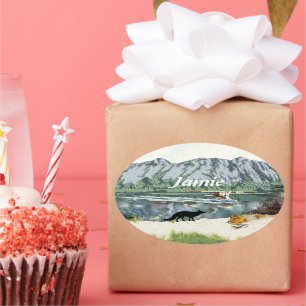 Sneeky Like a Fox Oval Sticker