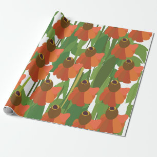 Sneezeweed Wildflower Floral Wrapping Paper