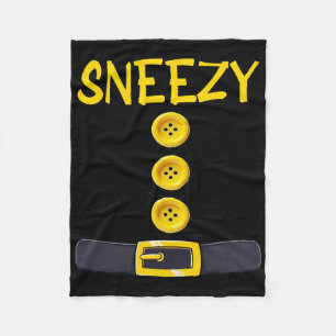 Sneezy Dwarf Halloween Costume Colour Matching Sle Fleece Blanket