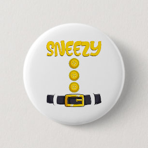 Sneezy Halloween Dwarf Costume Colour Matching 6 Cm Round Badge