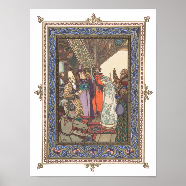 Snegurochka before Tsar Berendei Poster (Front)