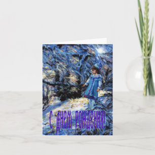 Snegurochka Birthday card in Russian