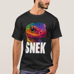 Snek Colourful Rattlesnake Snake Lover Herpetologi T-Shirt