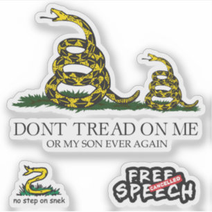 Snekright gadsden flag parody memes x6