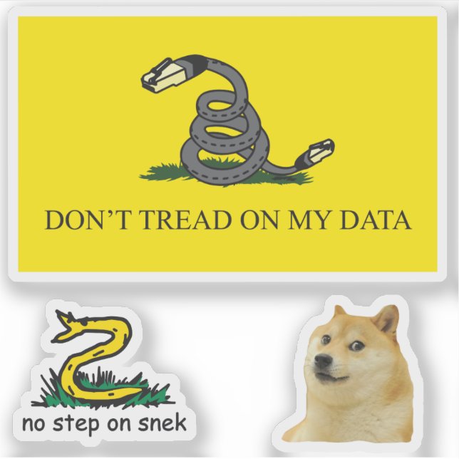 Snekright gadsden flag parody memes x6 (Front)