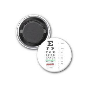 Snellen Eye Chart Magnet