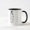 Snellen Eye Chart Mug