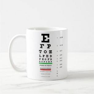 Snellen Eye Chart Mug