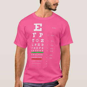 Snellen Eye Chart Test  T-Shirt