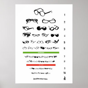 Snellen glasses poster