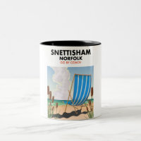 Snettisham Norfolk beach poster