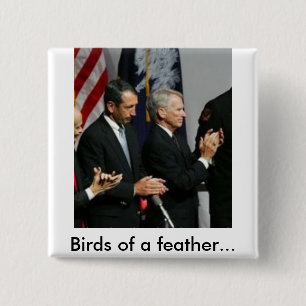 snford riley, Birds of a feather... 15 Cm Square Badge