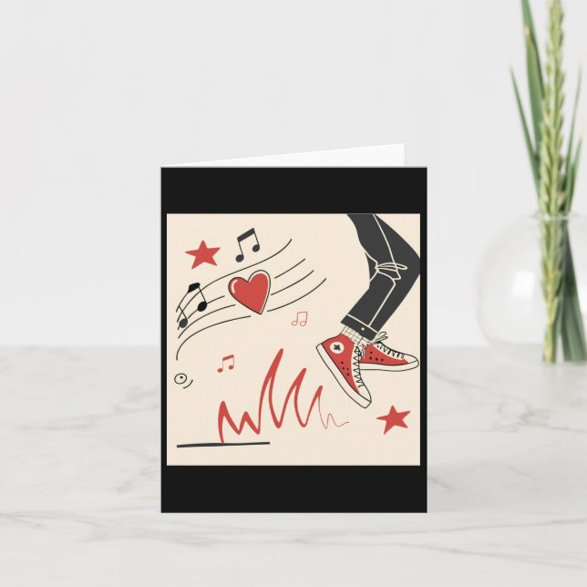 Snicker Music Colourful Expressive Digital Art Ill Card (Front)