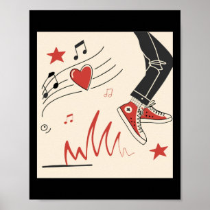 Snicker Music Colourful Expressive Digital Art Ill Poster