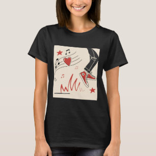 Snicker Music Colourful Expressive Digital Art Ill T-Shirt