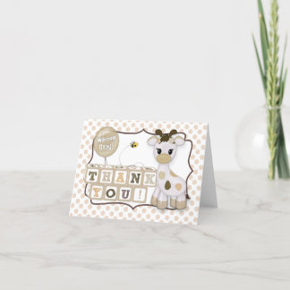 Snickerdoodle Giraffe Baby Shower Thank You #135