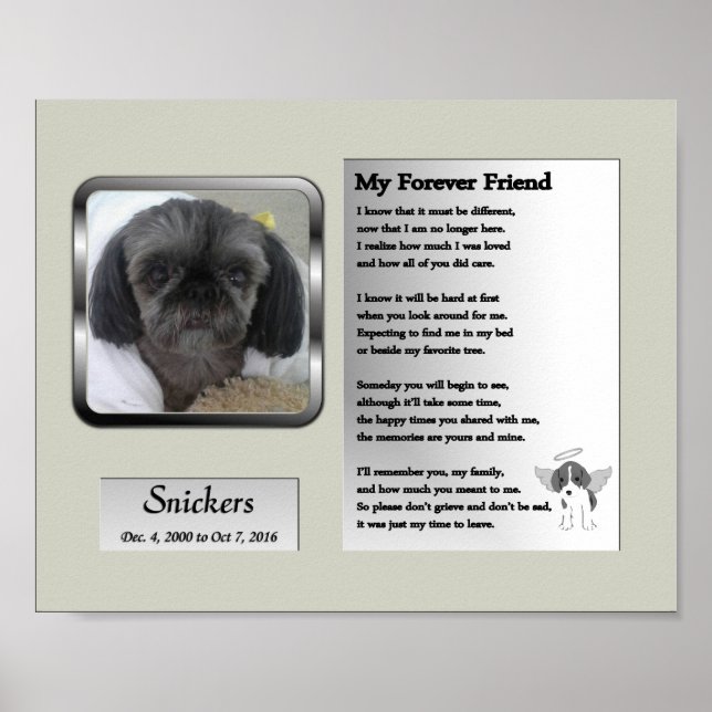 Snickers Memorial Poster (Front)