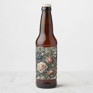 Snide Remarks – Gothic Floral Grotesque  Beer Bottle Label